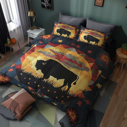 Native American Bison WJ2606018CL Duvet Cover Set