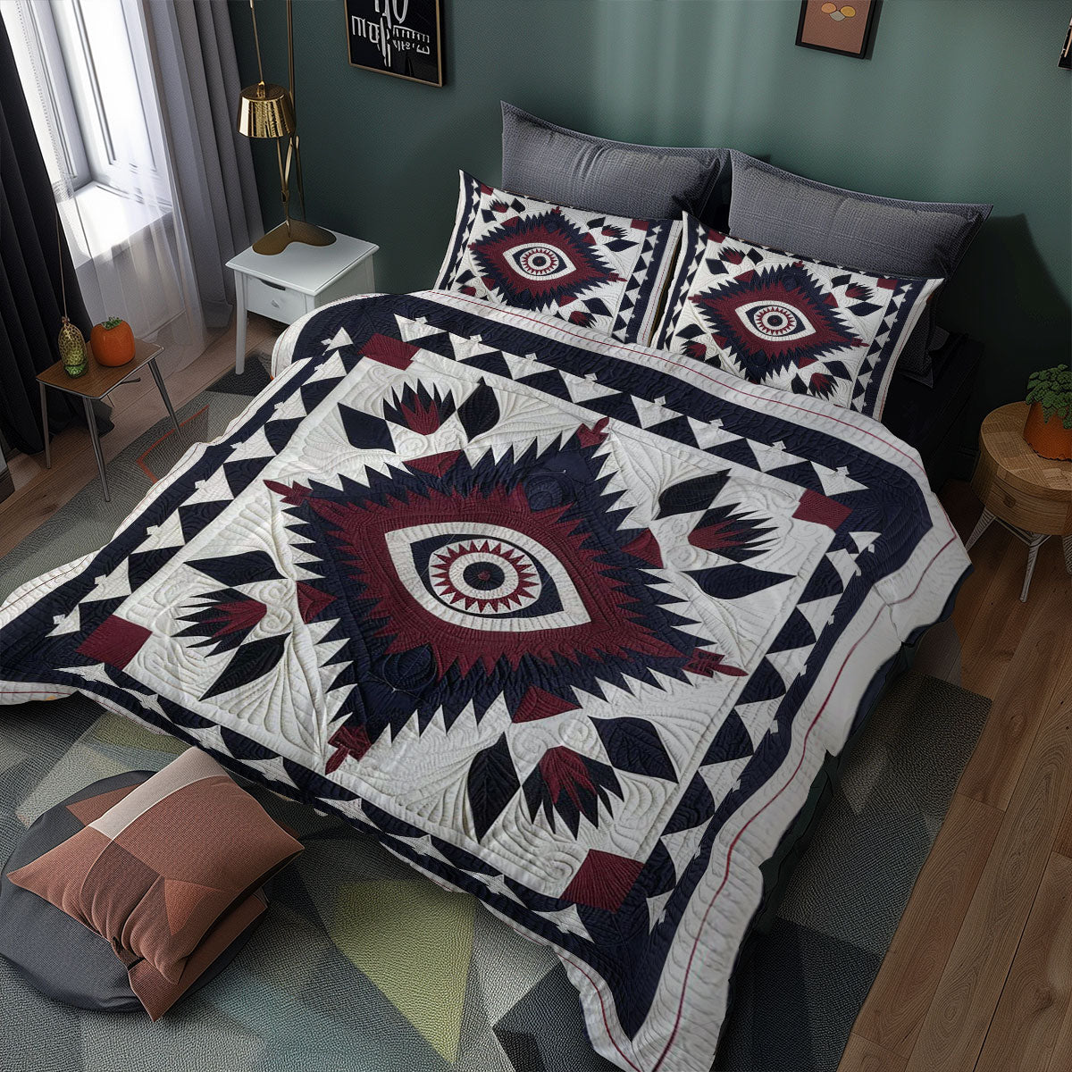 Native American Eye Shaman WJ1207022CL Duvet Cover Set