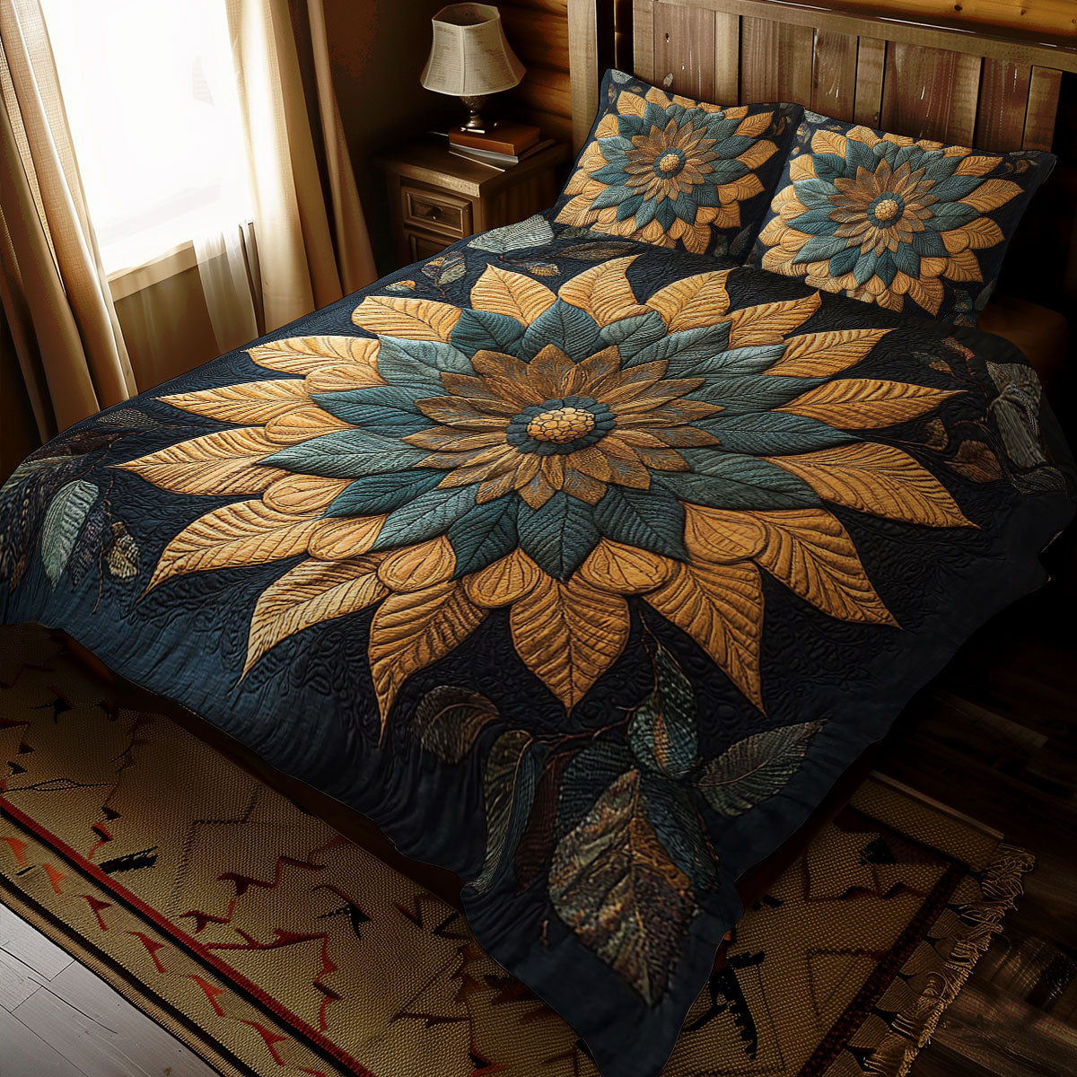 Native American Flower WJ1210027CL Duvet Cover Set