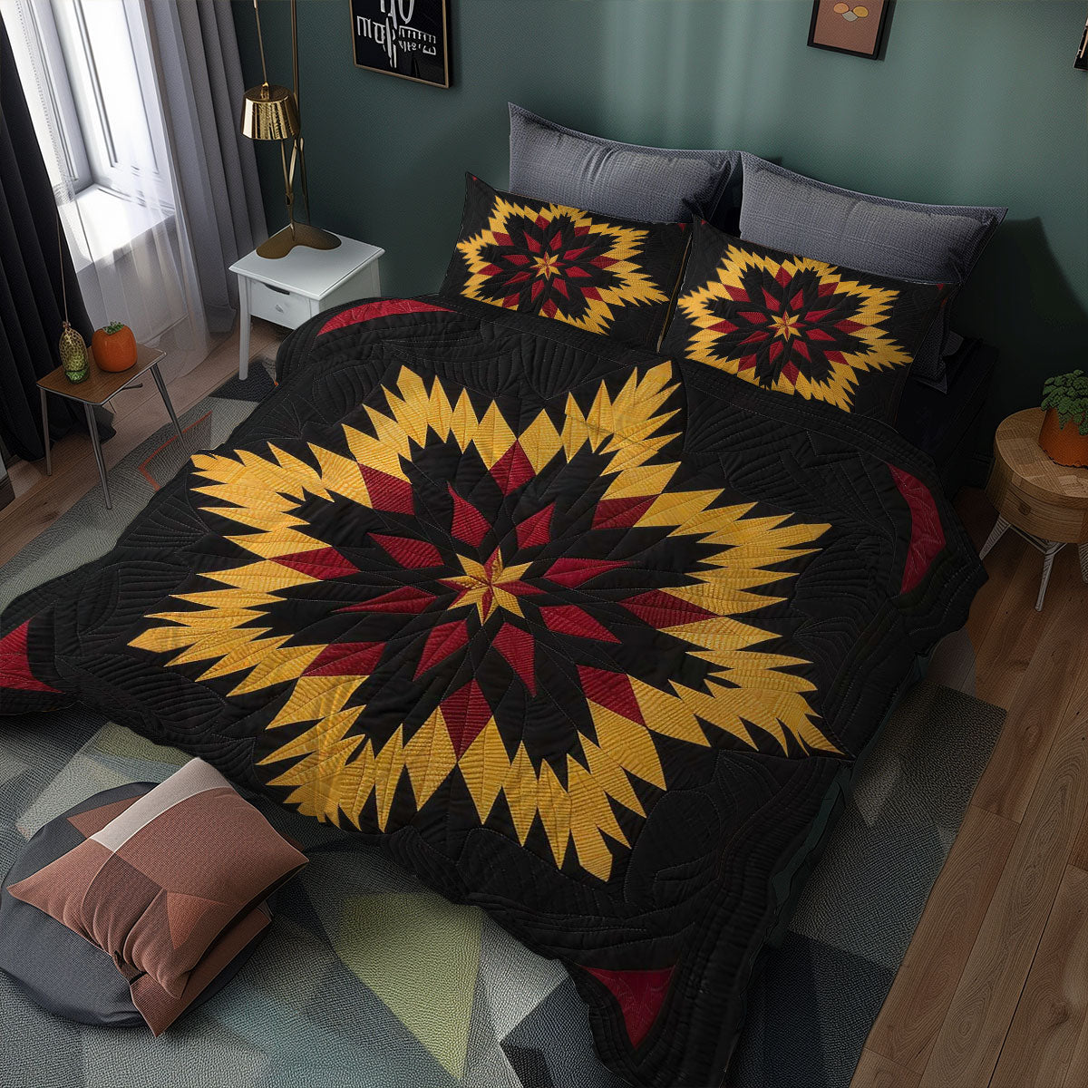 Native American Star WJ0607027CL Duvet Cover Set