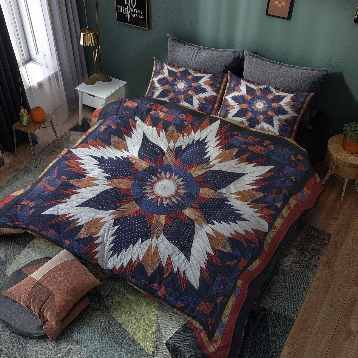 Native American Star WJ0207021CL Duvet Cover Set