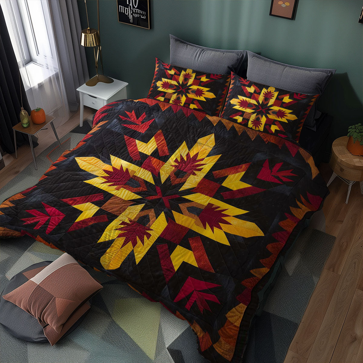 Native American Star WJ1007022CL Duvet Cover Set