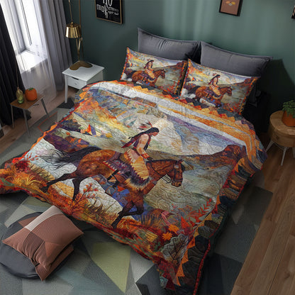 Native American Woman WJ0908039CL Duvet Cover Set