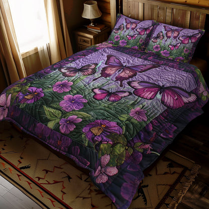 Purple Butterflies WJ1709033CL Duvet Cover Set