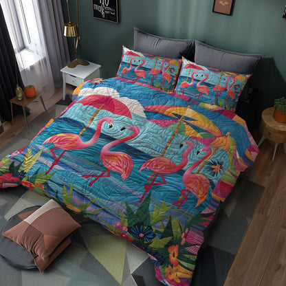 Summer Beach Flamingo WJ1308025CL Duvet Cover Set