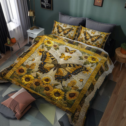 Sunflowers And Butterfly WJ2607044CL Duvet Cover Set