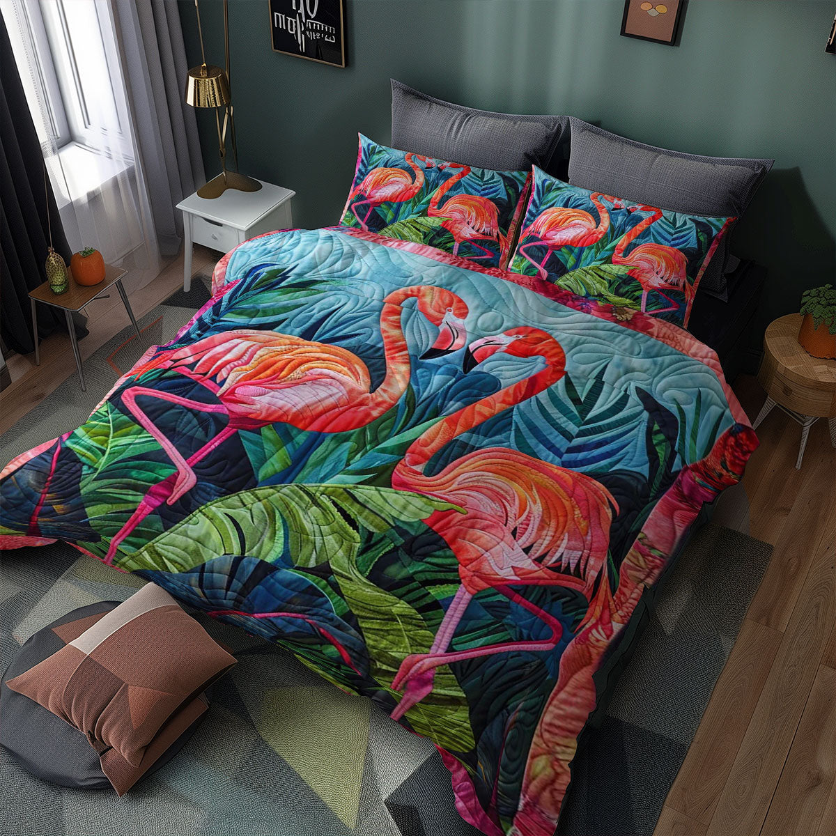 Tropical Flamingo WJ1908030CL Duvet Cover Set