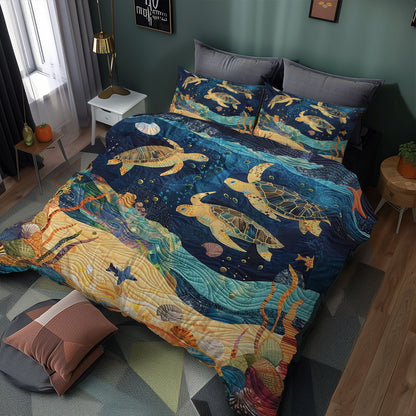 Turtle Under The Sea WJ0908047CL Duvet Cover Set