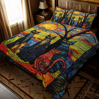 Whimsy Cat Family WJ1709036CL Duvet Cover Set