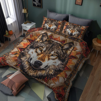 Wolf Native American WJ2006022CL Duvet Cover Set