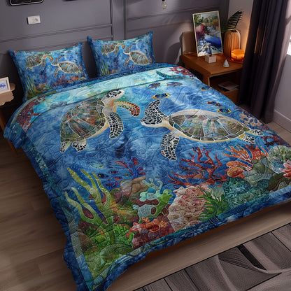 Coral Turtle Glide WN0609001CL Duvet Cover Set