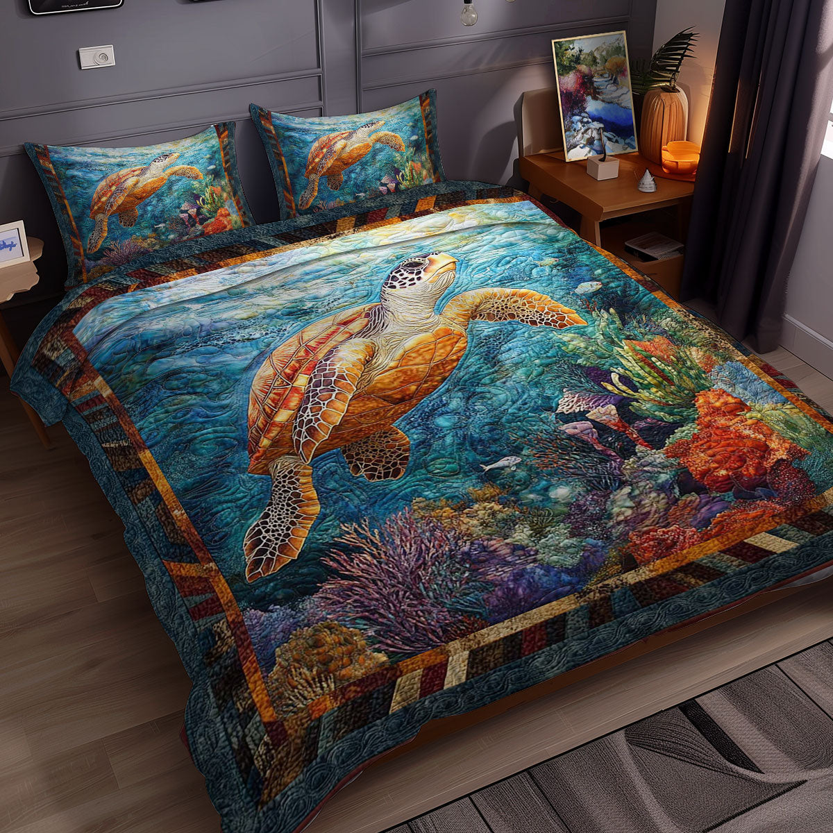 Sea Turtle WN0609003CL Duvet Cover Set