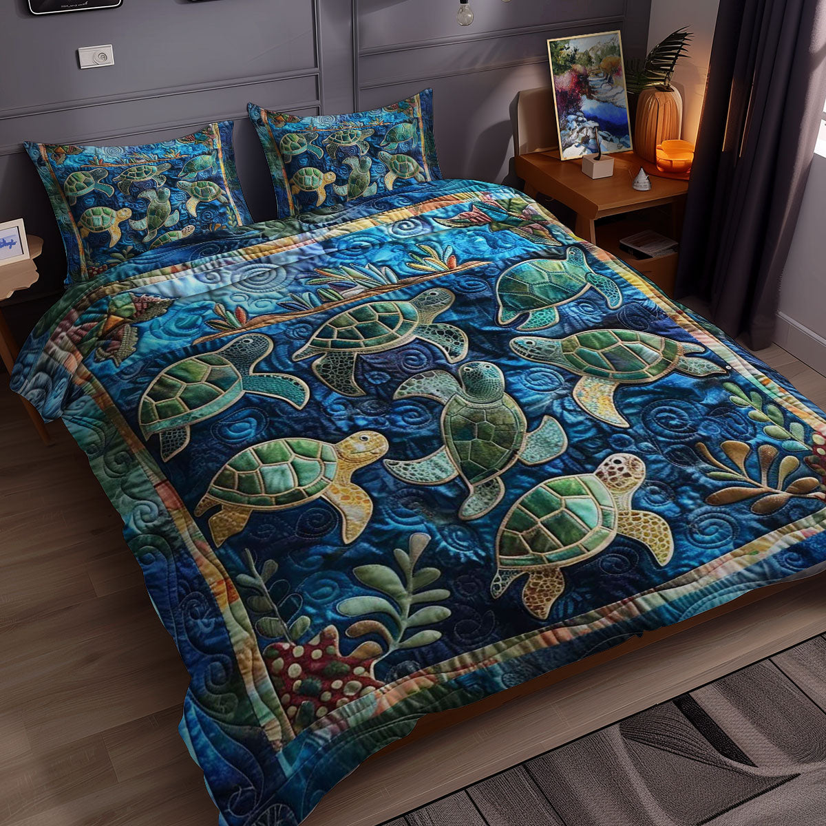 Turtle Glide WN0609021CL Duvet Cover Set