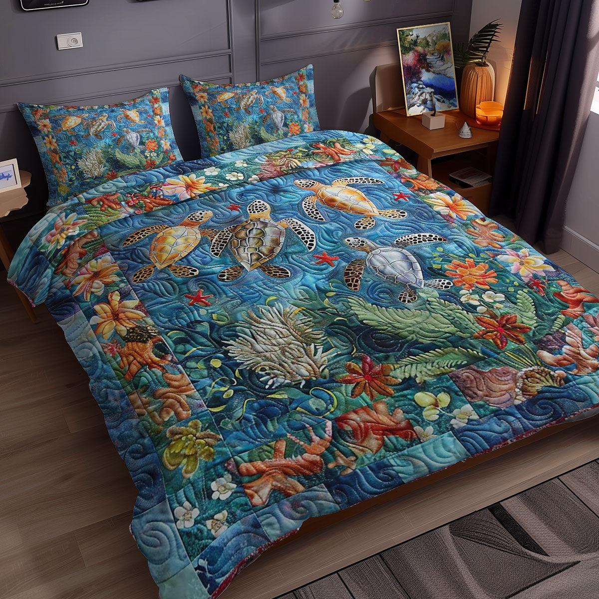 Turtle Serenity WN0609033CL Duvet Cover Set