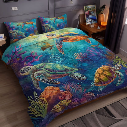 Turtle's Coral Cove WN0609053CL Duvet Cover Set