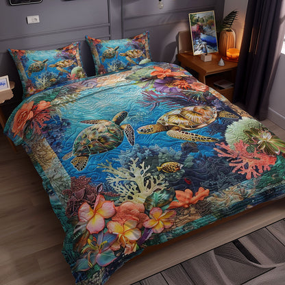 Turtle's Coral Haven WN0609054CL Duvet Cover Set