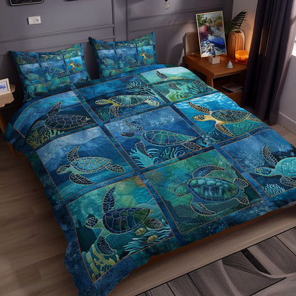 Turtle's Marine Paradise WN0609065CL Duvet Cover Set