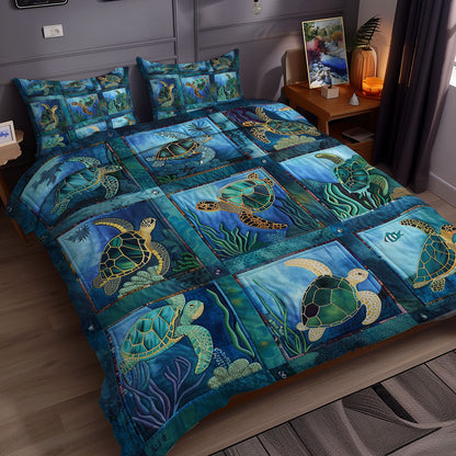 Turtle's Ocean Garden WN0609068CL Duvet Cover Set