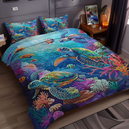 Turtle's Oceanic Treasures WN0609071CL Duvet Cover Set