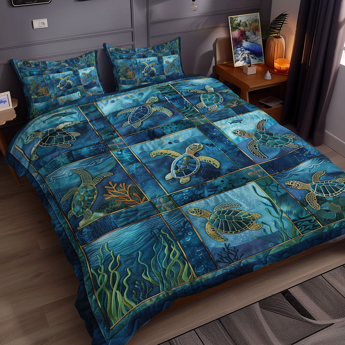 Turtle's Reef Bliss WN0609073CL Duvet Cover Set