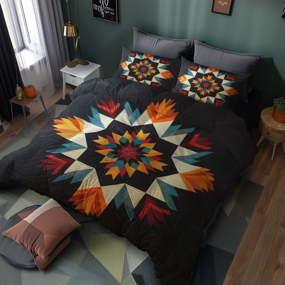 Native American Inspired Star WJ2906021CL Duvet Cover Set