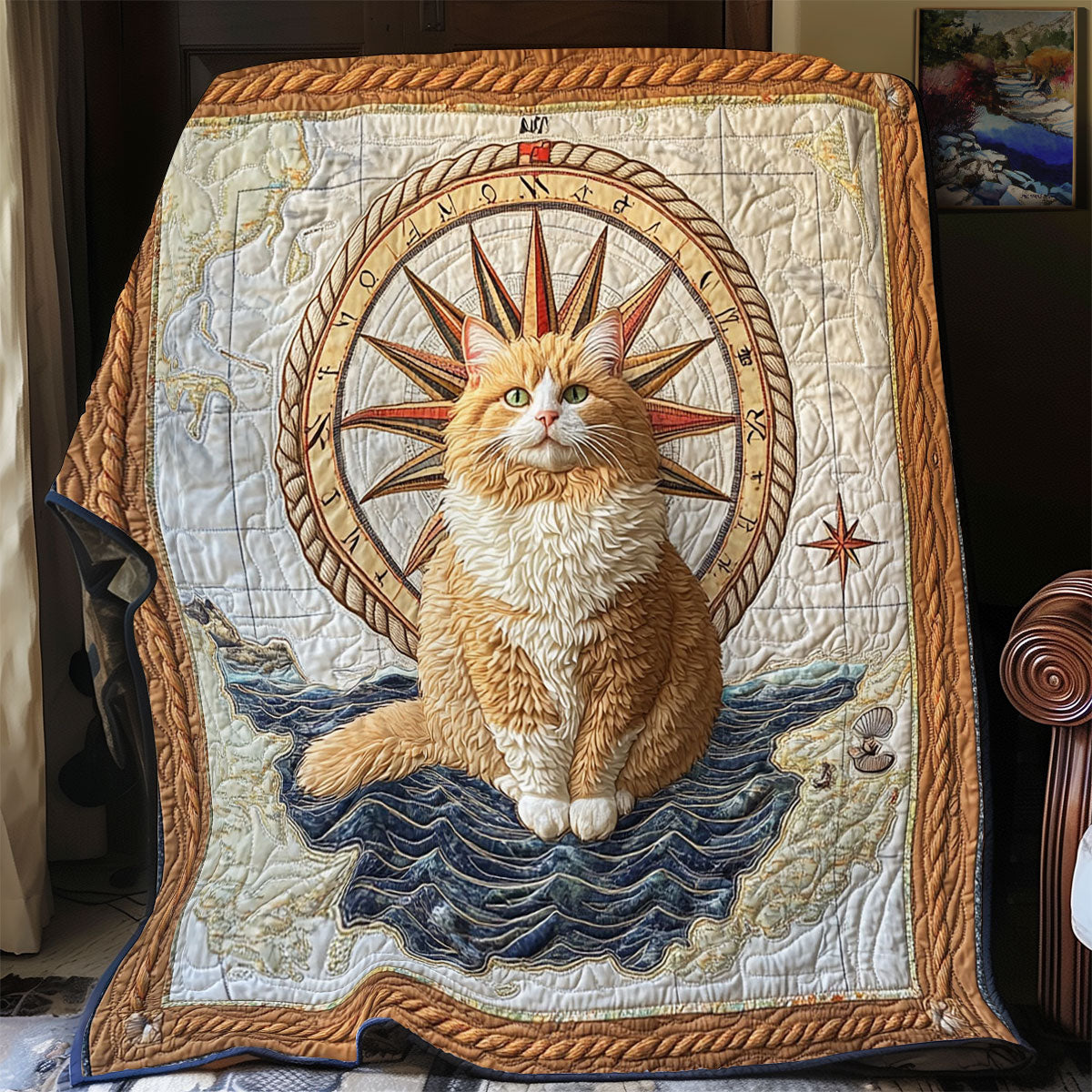 Feline North Star CP2406036CL Quilt