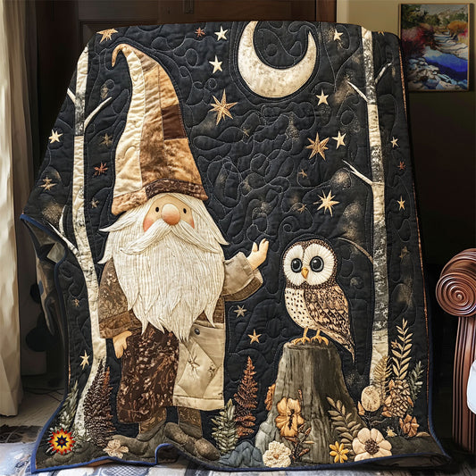 Gnome And Owl WU2112021CL Quilt
