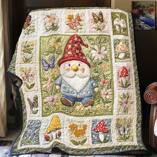 Gnome In The Garden WU3112018CL Quilt