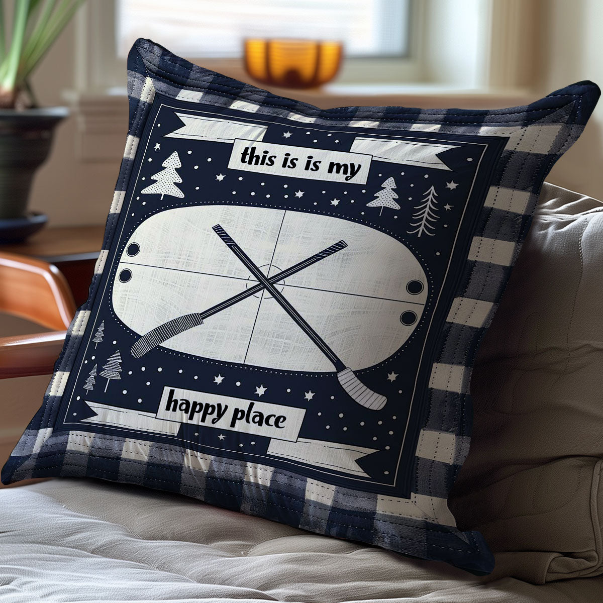 Hockey WJ0507028CL Quilt Pillow Case