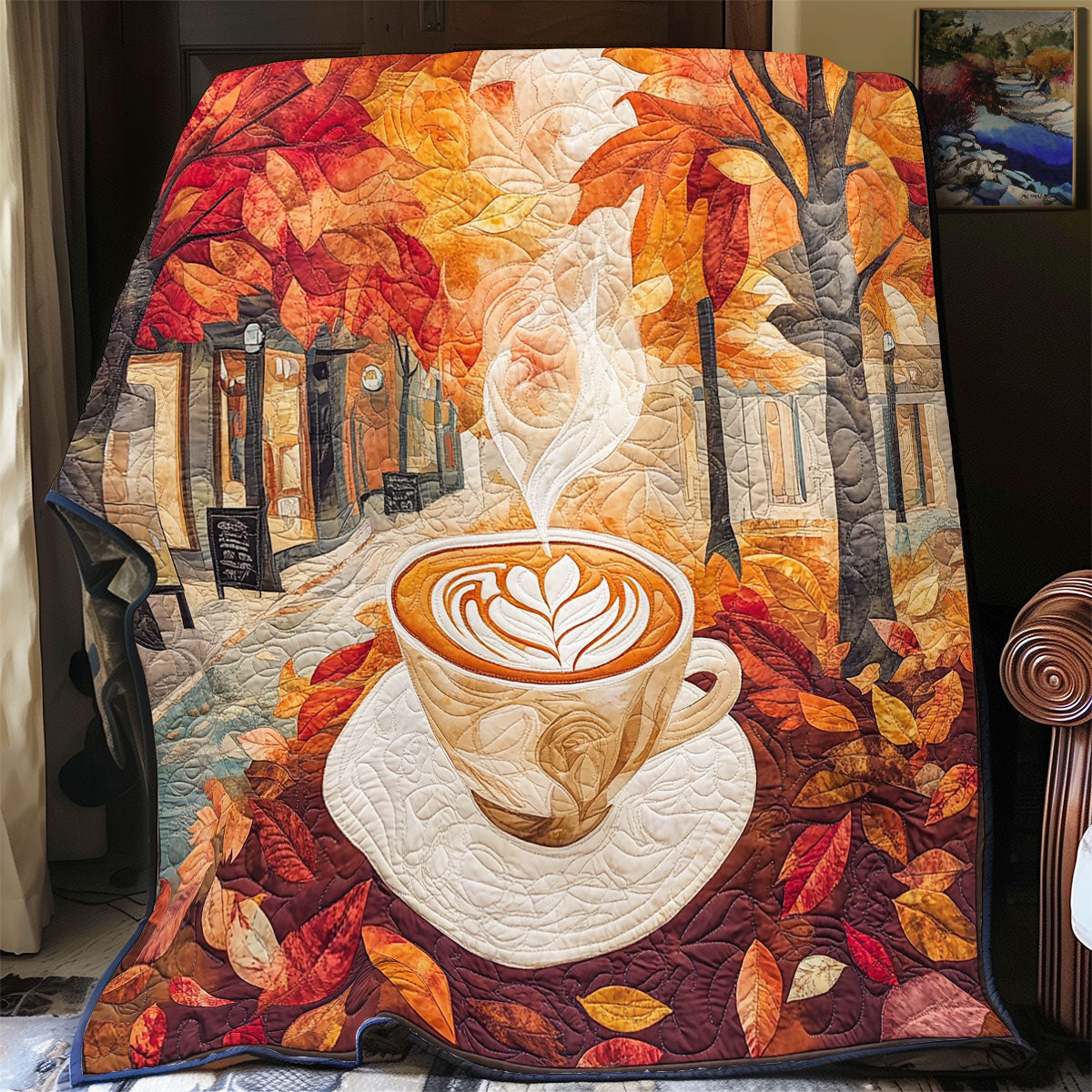 Latte Cafe Autum Vibes WU3112007CL Quilt