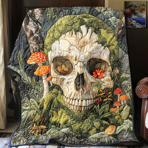 Moss-Covered Skull WU3012004CL Quilt