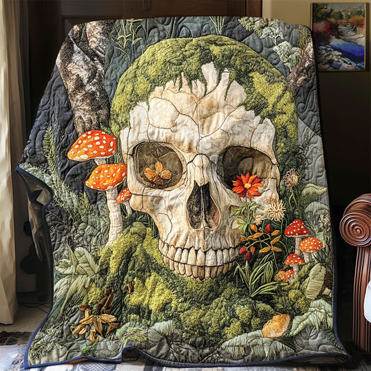 Moss-Covered Skull WU3012004CL Quilt