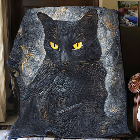 Mystical Black Cat WU0401017CL Quilt