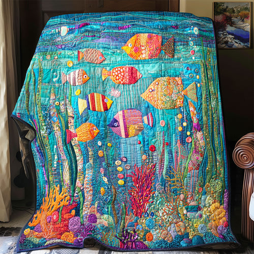 Ocean Marine Life WU2512006CL Quilt