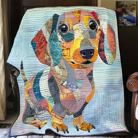 Patchwork Dachshund WU0201074CL Quilt