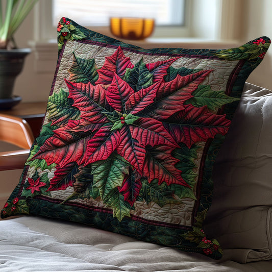 Poinsettia WJ0507030CL Quilt Pillow Case