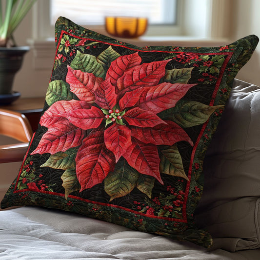 Poinsettia WJ0507031CL Quilt Pillow Case