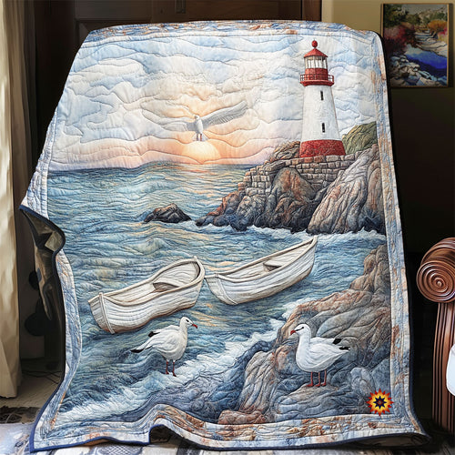 Serene Coastal Landscape WU2312012CL Quilt