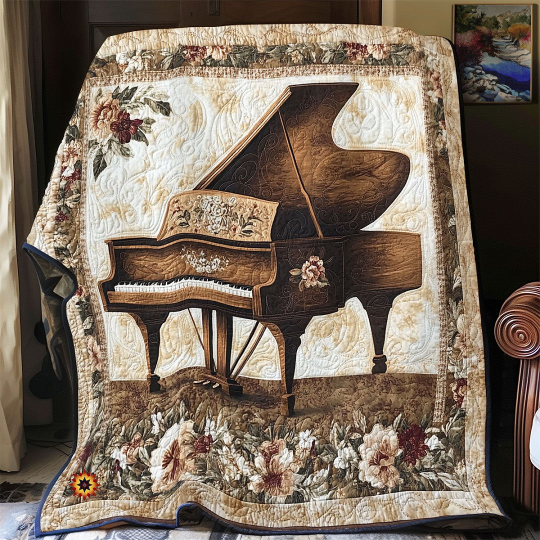 Vintage Piano WU2112013CL Quilt