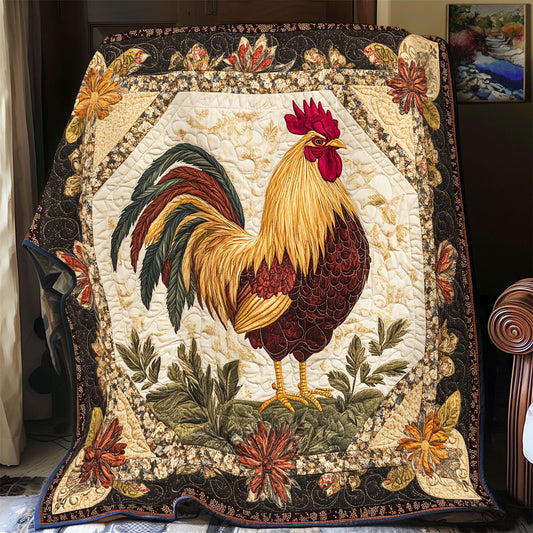 Vintage Rooster WU0301097CL Quilt