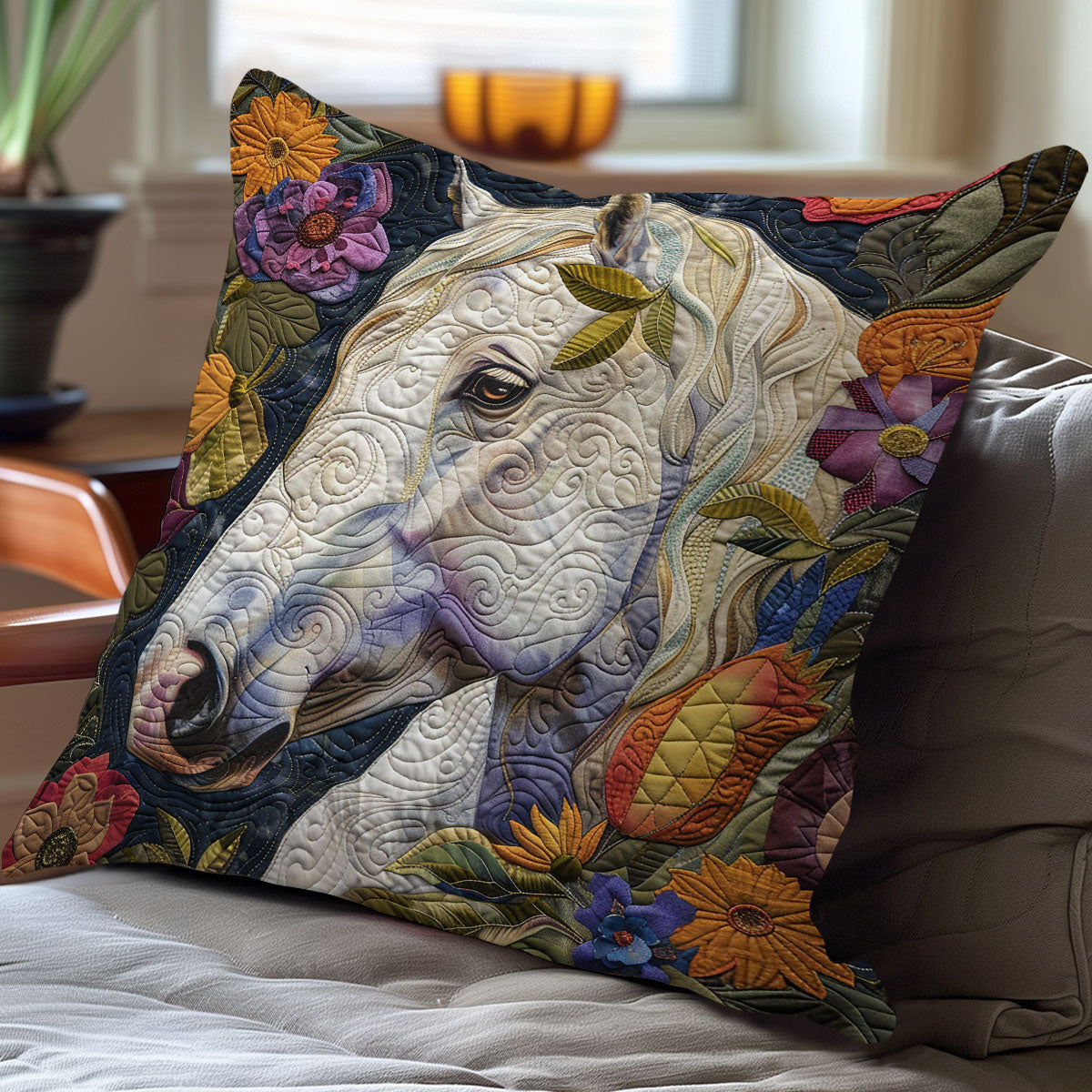 Night Garden Horse XR2507018CL Quilt Pillow Case