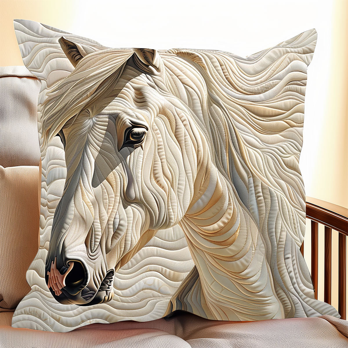 White Horse XR0207008CL Quilt Pillow Case