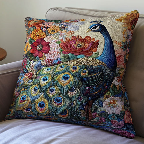 Lovely Peacock WU0702059CL Quilt Pillow Case