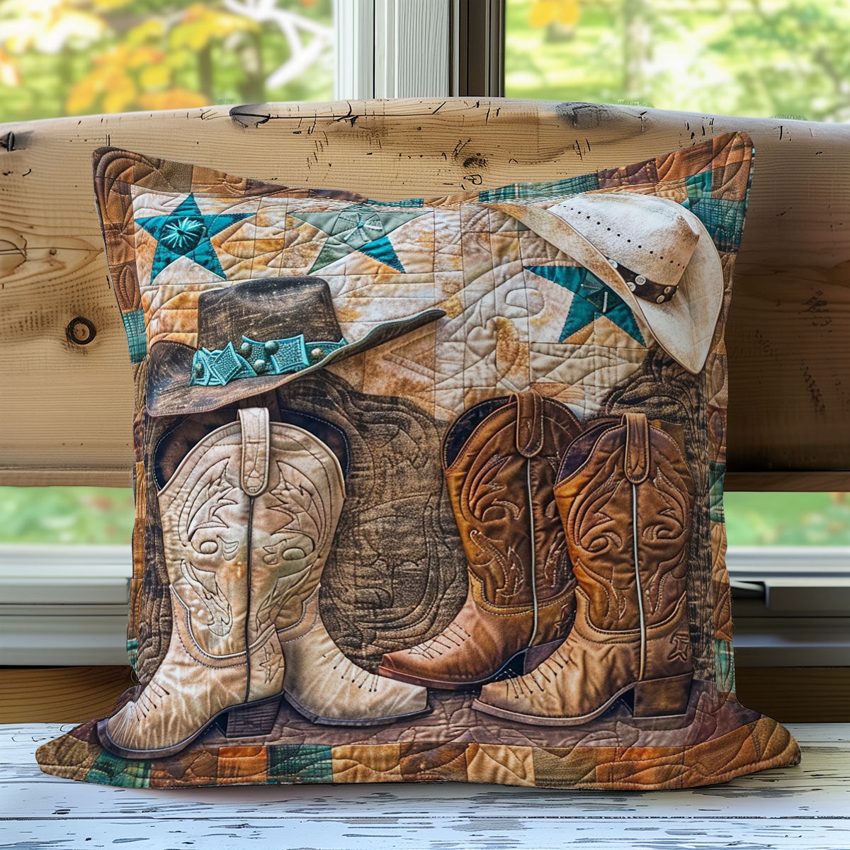 Cowboy Boots And Hats XR1607008CL Quilt Pillow Case