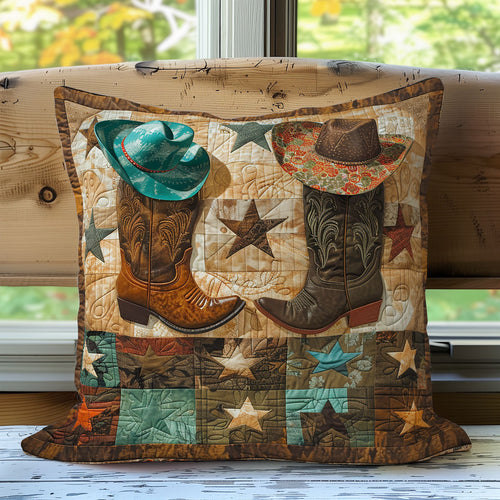 Cowboy Boots XR1607007CL Quilt Pillow Case