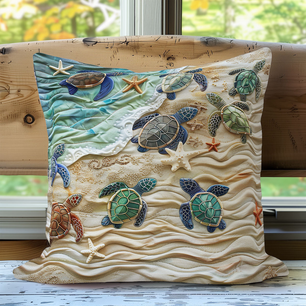 Sea Turtles XR1607014CL Quilt Pillow Case