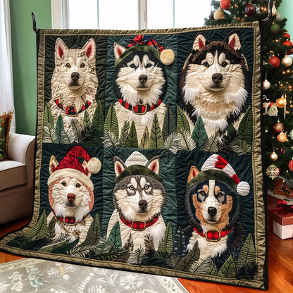 Christmas Husky XR1308038CL Quilt