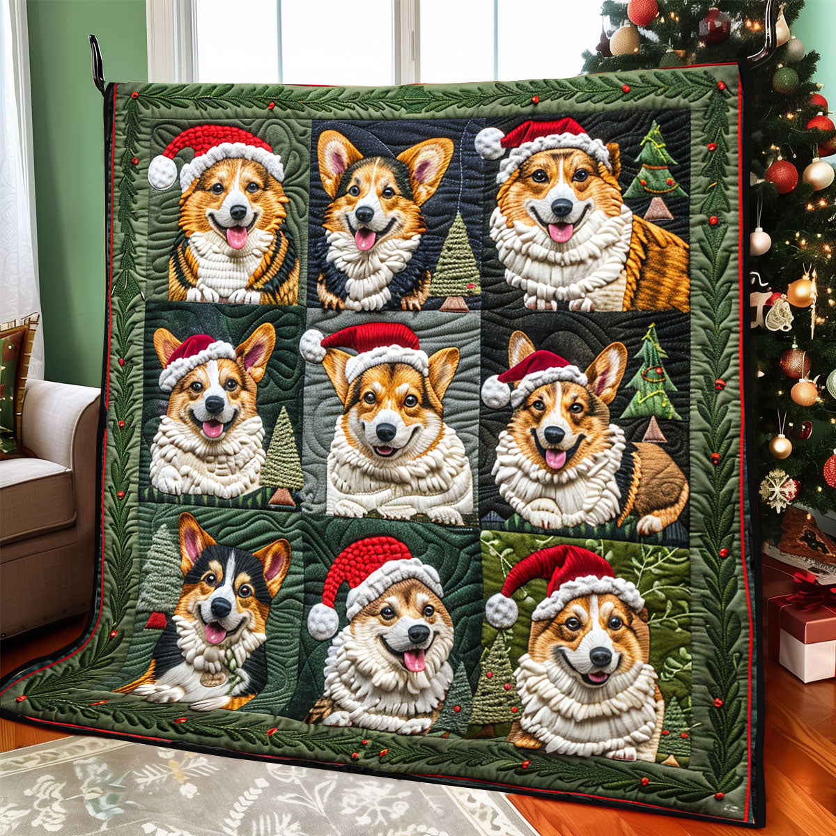 Happy Santa Claus XR1308033CL Quilt