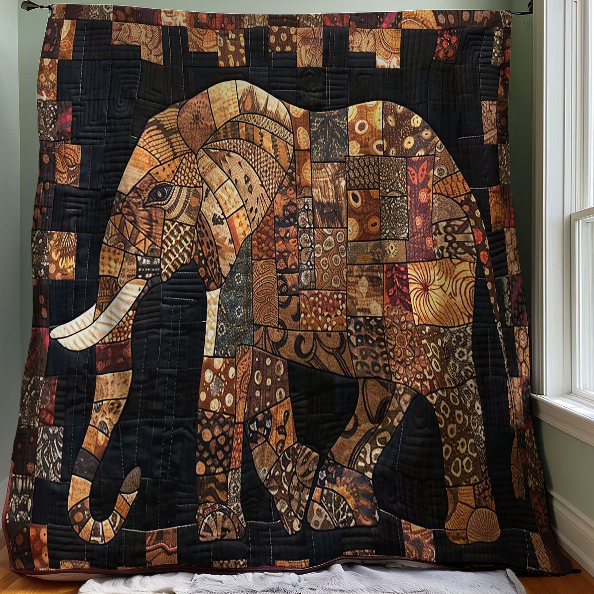 African Elephant WJ1807001CL Quilt