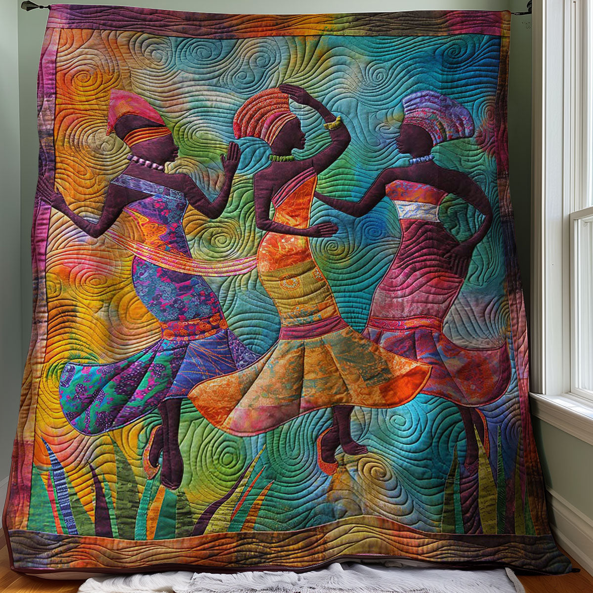 African Woman WJ2007001CL Quilt